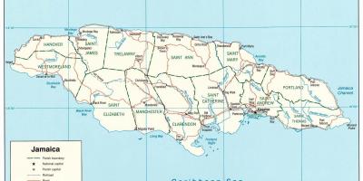 The jamaican map