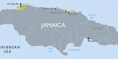 Map of jamaica airports
