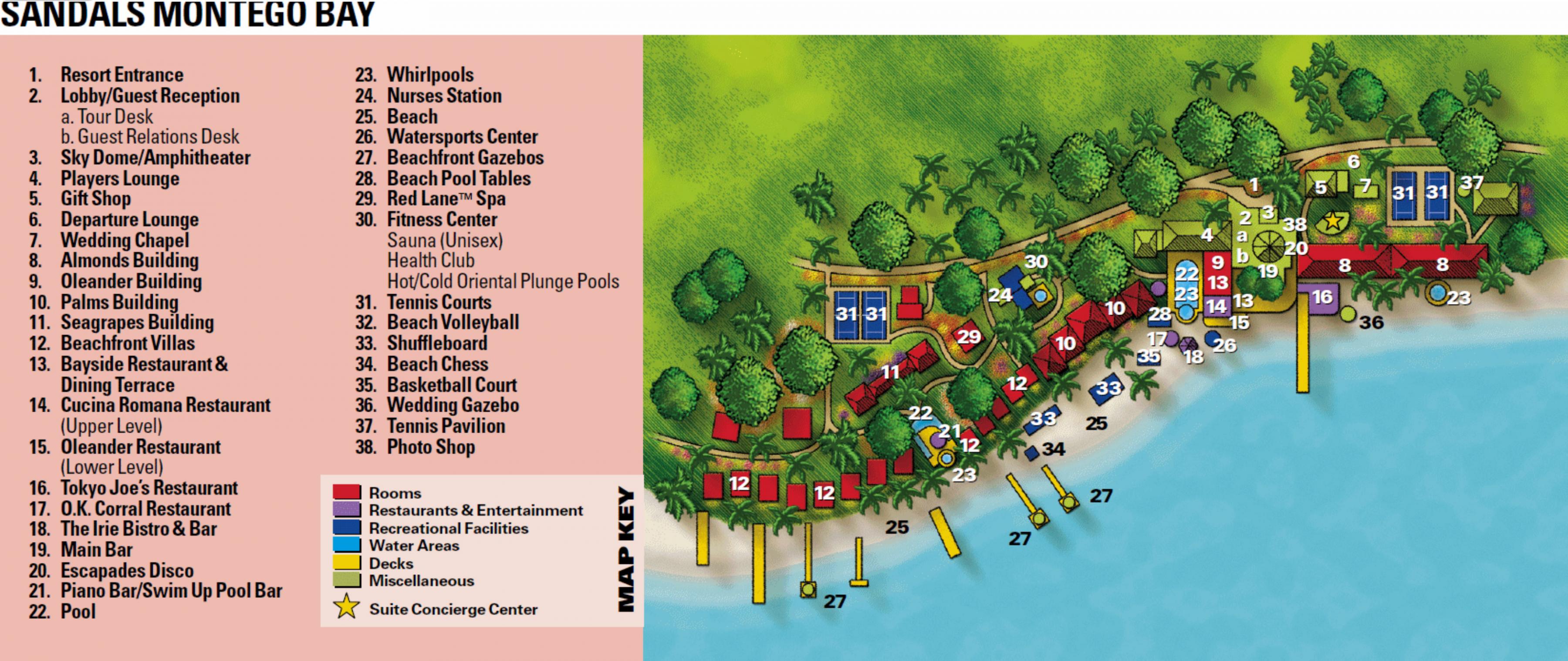 Montego Bay Jamaica Hotel Map