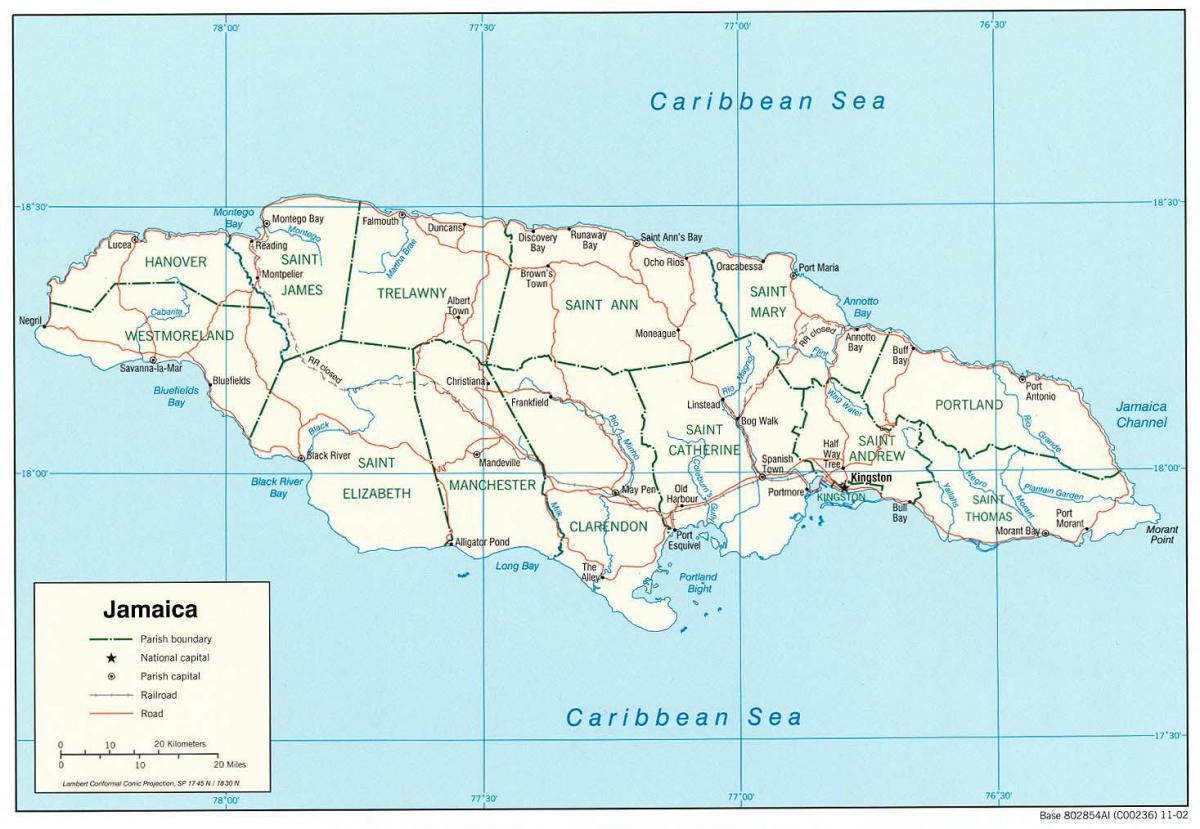 jamaica highway 2000 map