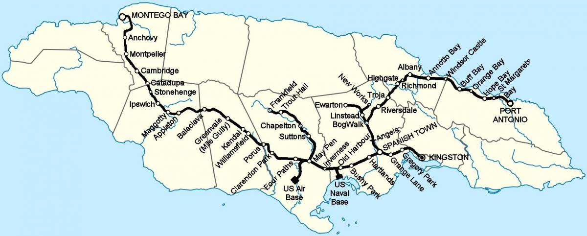 Map of jamaica train station