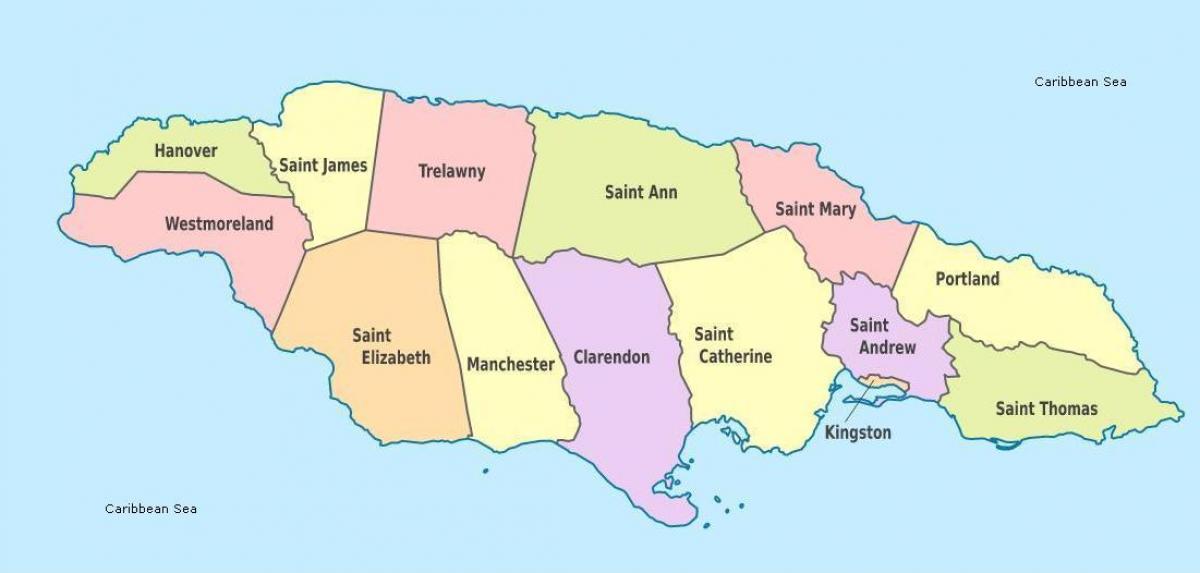 jamaica map and parishes        <h3 class=
