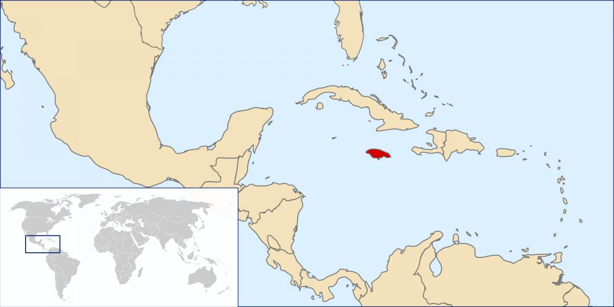 jamaica country in world map