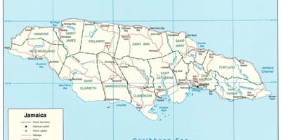 Map of black river jamaica