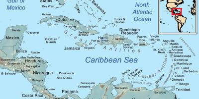 Jamaica island map - Map of jamaica and surrounding islands
