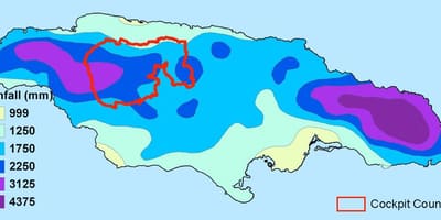 Map of jamaica climate