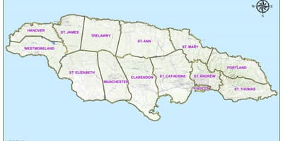 Map of jamaica constituencies