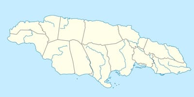 Map of jamaica showing rivers