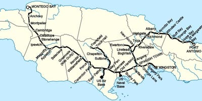 Map of jamaica train station
