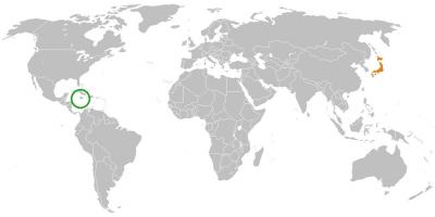 Jamaica on map of the world