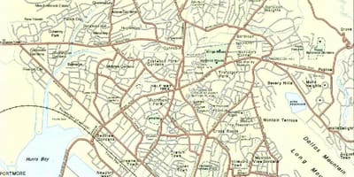 Map of kingston jamaica neighborhoods