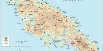Map of south coast jamaica 